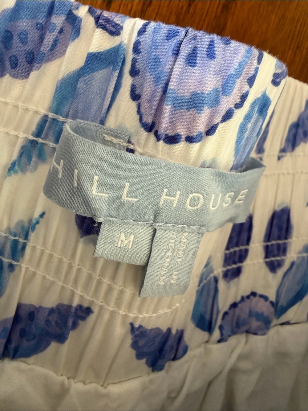 Hill House The Livie Nap Shorts - Blue Shell Mosaic size M - Picture 2 of 4